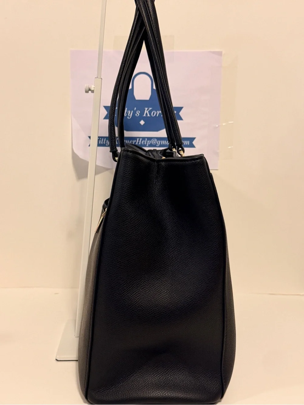 NWOT Lovevook Faux Leather Black Laptop bag.